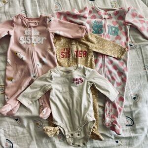 Little Sister Kids One Piece Set - Pink, Cream, Gold